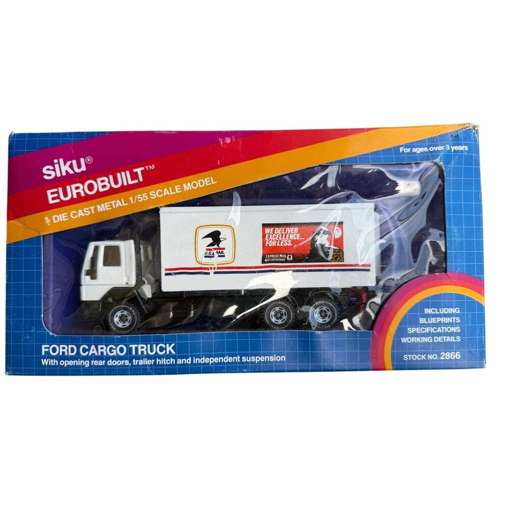 Vintage Siku Eurobuilt Ford Cargo Truck - U.S. Mail Edition (Stock No. 2866)